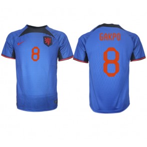 Lacne Muži Futbalové dres Holandsko Cody Gakpo #8 MS 2022 Krátky Rukáv - Preč